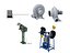 Industriemaschinen-Sets: Torantriebe, Gebläse, Tischschleifmaschinen