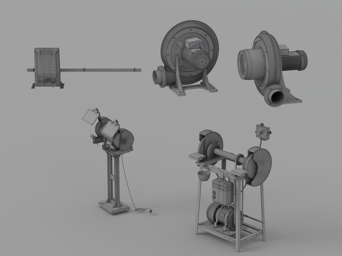 3D Industrial Machinery Set Gate Motor Blowers Bench Grinders https://p.turbosquid.com/ts-thumb/RT/1WhJBe/kc/wire_007/jpg/1790343192/1920x1080/fit_q87/20a2bfc7961db7707fd147b02209400a486c44dc/wire_007.jpg
