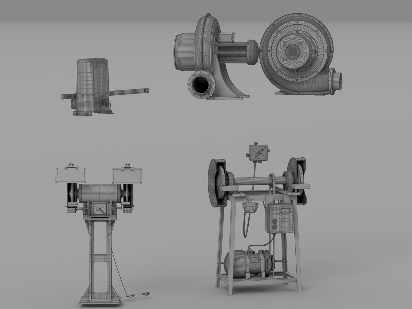 3D Industrial Machinery Set Gate Motor Blowers Bench Grinders https://p.turbosquid.com/ts-thumb/RT/1WhJBe/pi/wire_004/jpg/1790343188/1920x1080/fit_q87/322a8df380476626ee17b9c15711c85466b8ccc0/wire_004.jpg