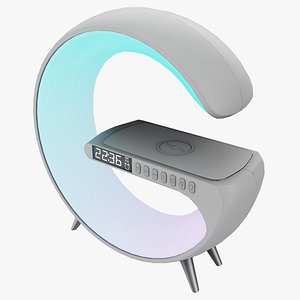 3D White Futuristic Table Lamp