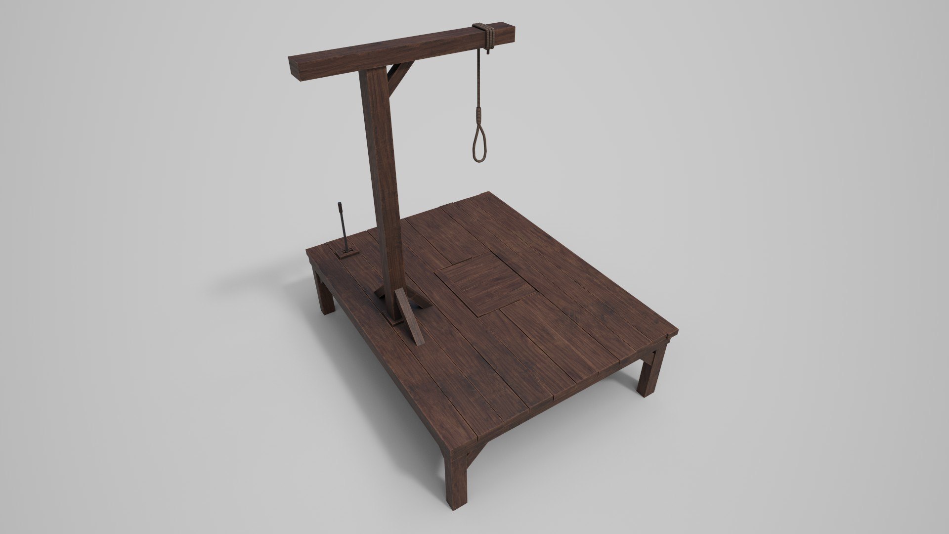 3D Small Gallows Model - TurboSquid 1753420