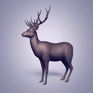 Deer - Buck Statue 3D