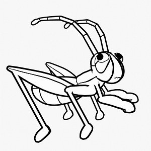 3D Toon Grasshopper Rigged