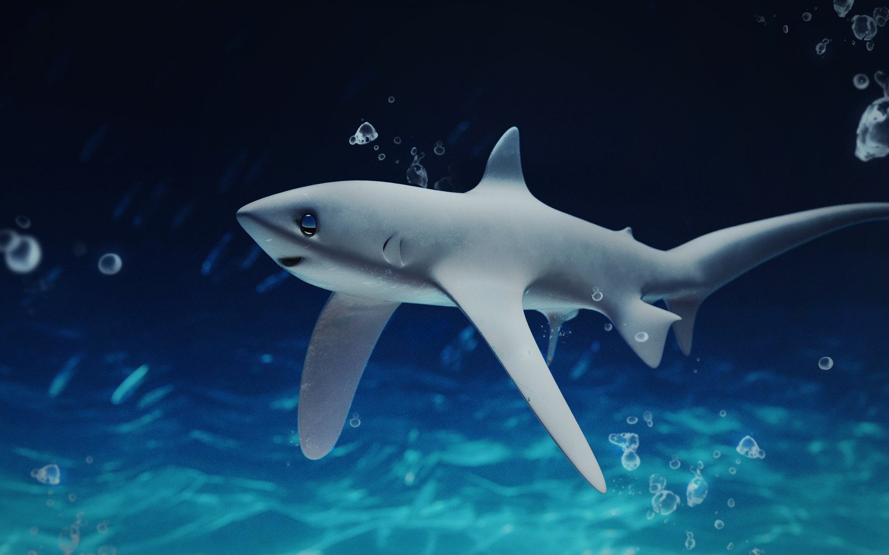 Thresher Shark 3D - TurboSquid 2174487