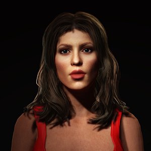Shakira 3D Model - Hyper Realistic - Low Poly 3D model 3D