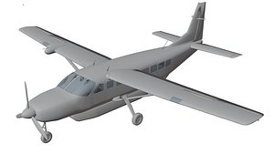 3D Cessna-208-Caravan AeroPlane