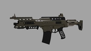 3D model rifle gun