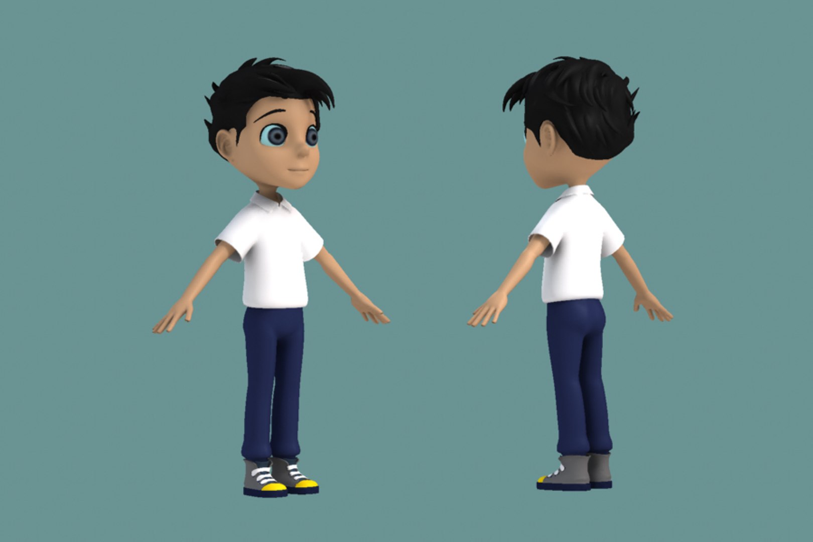 Characters Schoolchildren Little Boys 3d Model - Turbosquid 1629679