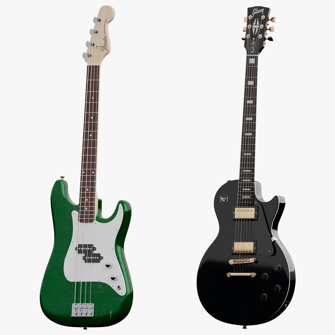 3D Stringed Instruments Pack PBR model https://p.turbosquid.com/ts-thumb/RT/Kmk64l/Db/electricbassandelectricguitar/png/1750952210/1920x1080/fit_q87/f6591cd3b7b54973f8cbde5d20be59df235c046b/electricbassandelectricguitar.jpg