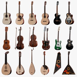 Stringed Instruments bundle PBR