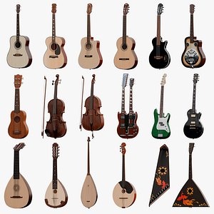 Stringed Instruments bundle PBR