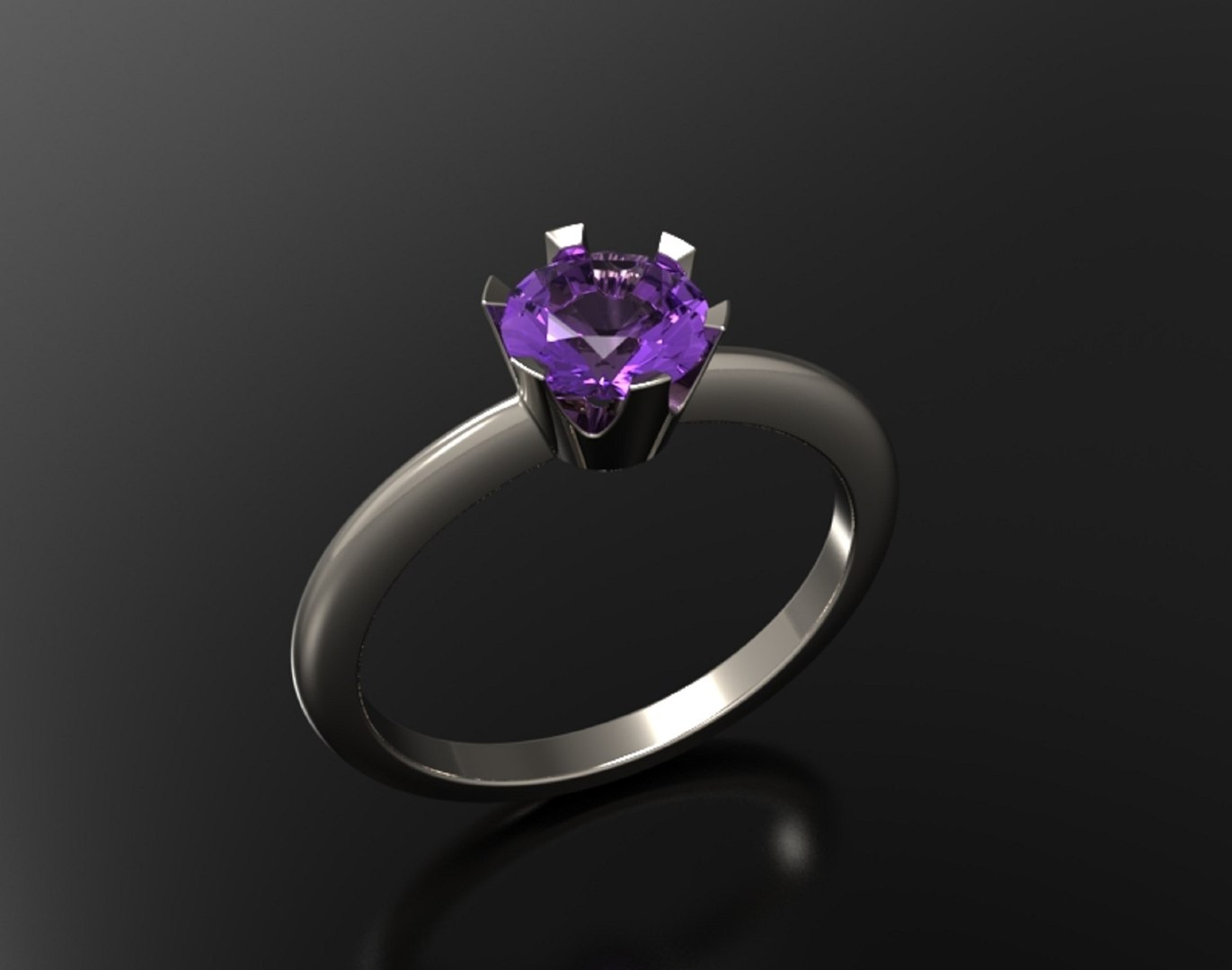 3D Model Solitaire Ring - TurboSquid 2165407