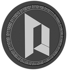 portal black coin 3D model