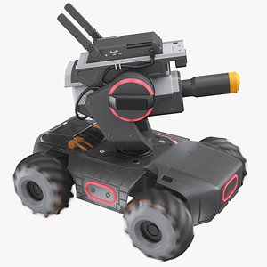 DJI RoboMaster S1 Red Rigged