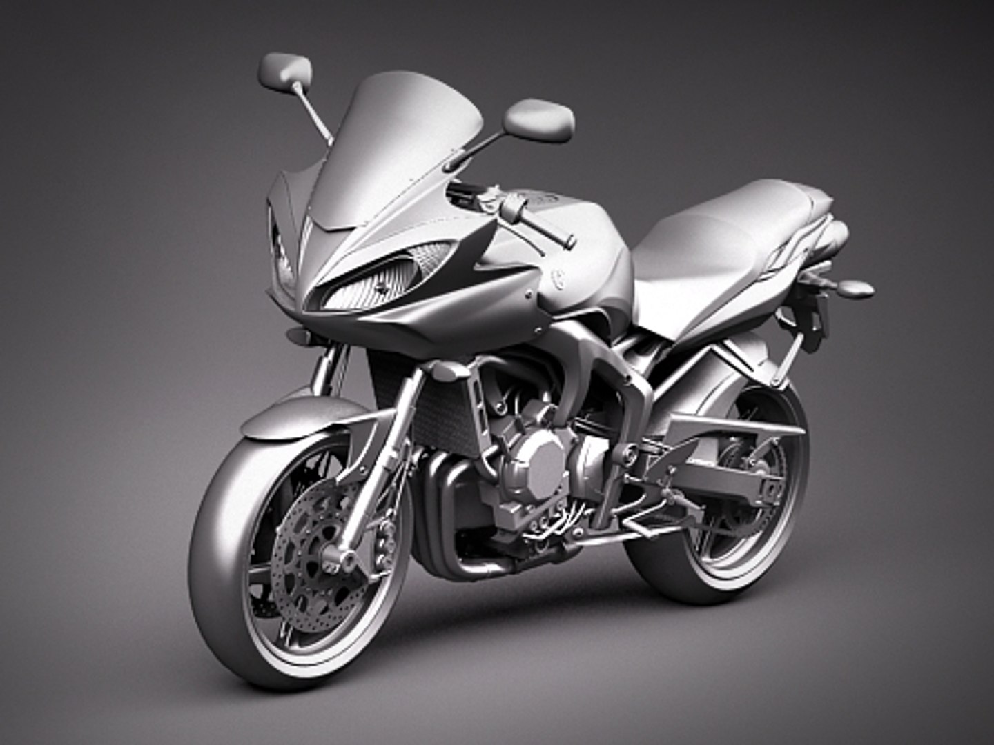 Yamaha Fz-6 Fz 6 3d Model