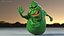 3D Slimer Ghost Character Rigged for Maya