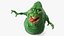 3D Slimer Ghost Character Rigged for Maya
