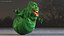3D Slimer Ghost Character Rigged for Maya