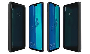 3D huawei y9 2019 black model