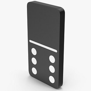 3D model Domino 0x6 Black