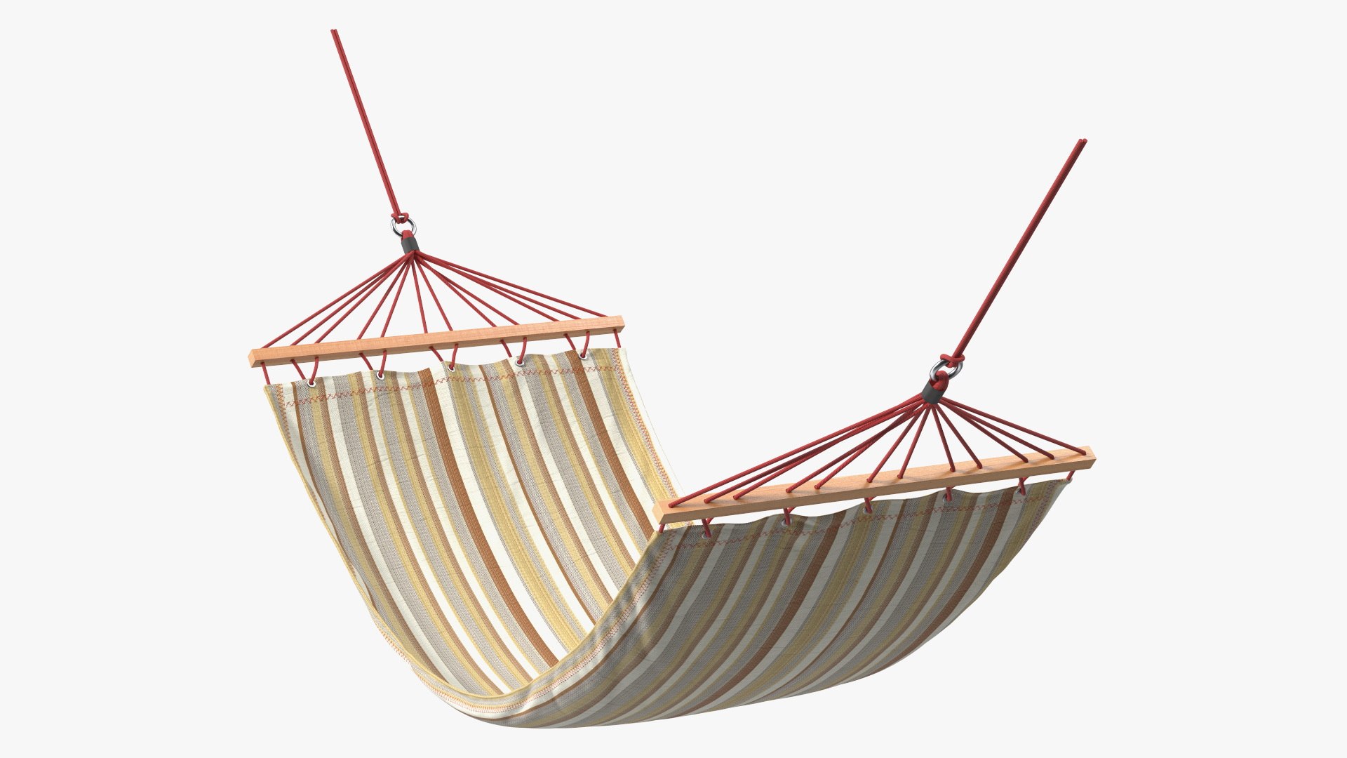 Quilted Fabric Hammock 3D model preview