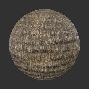Straw Thatch Material 3D model