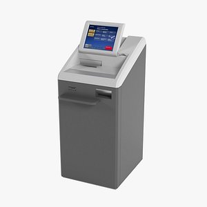 bank statement machine 3d max