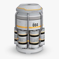 Modular Power Core Capsule Unit 084 Gray