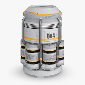 Modular Power Core Capsule Unit 084 Gray