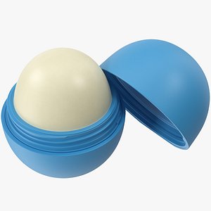 3D Lip Balm Sphere Blue Open