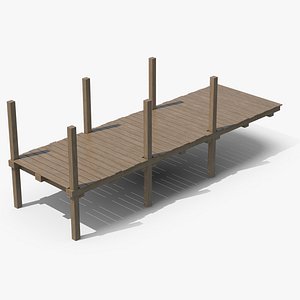 3D model Wooden Pier