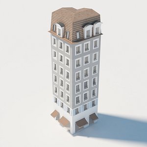 3D european building