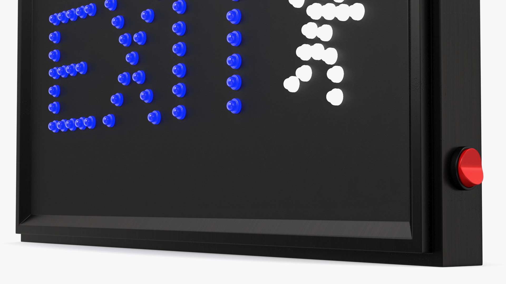 Blue LED Light Exit Sign ON 3D model - TurboSquid 2111454