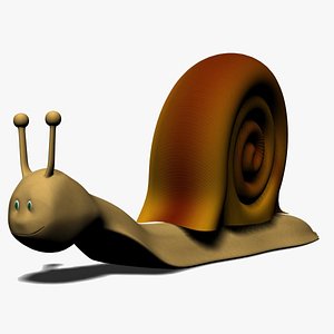 cartoon snail 3d max