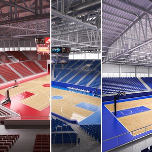 3D Basketball collection 02 model