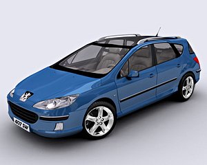 modelo 3d Peugeot 407 Coupé - TurboSquid 703954