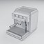 Espresso Machine with Twin Spouts and Supported Drip Grate