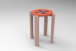 3D Hutton Stool