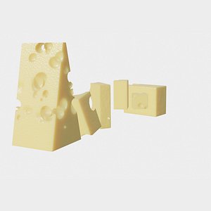 3D model emmental cheese