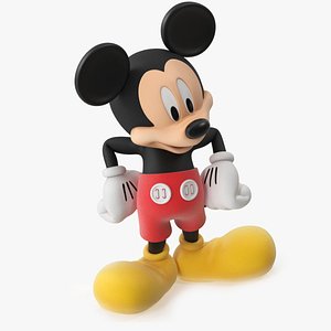 Cartoon Character Mickey Mouse Rigged for Cinema