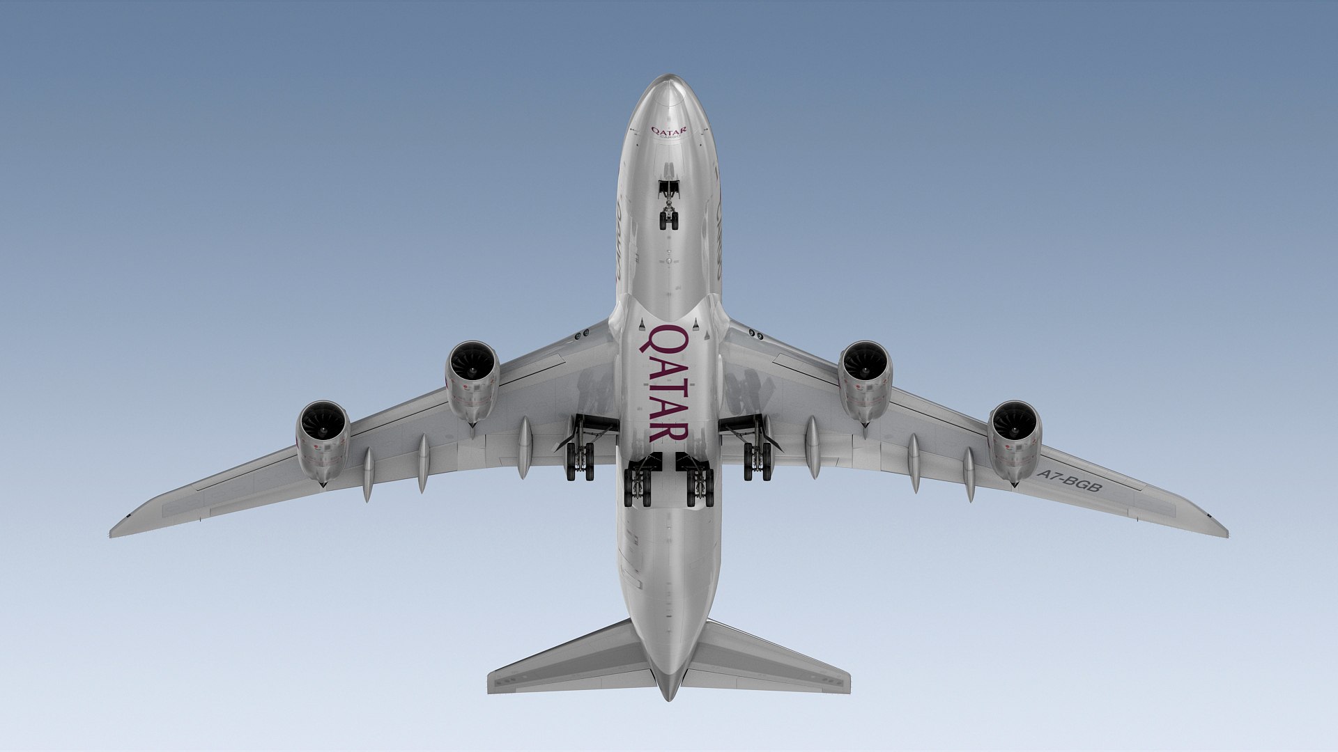3D Boeing 747-8F Qatar Airways Cargo Model - TurboSquid 2157586