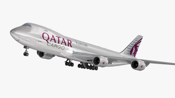 【アウトレット☆送料無料】 ボーイング 747-8F TurboSquid - カタール航空の貨物3Dモデル 航空機・ヘリコプター
