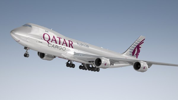 ボーイング 747-8F カタール航空の貨物3Dモデル - TurboSquid
