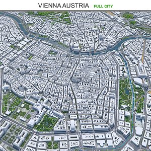 3D city area building