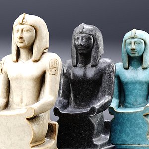 Pharaoh sculpture 3D model