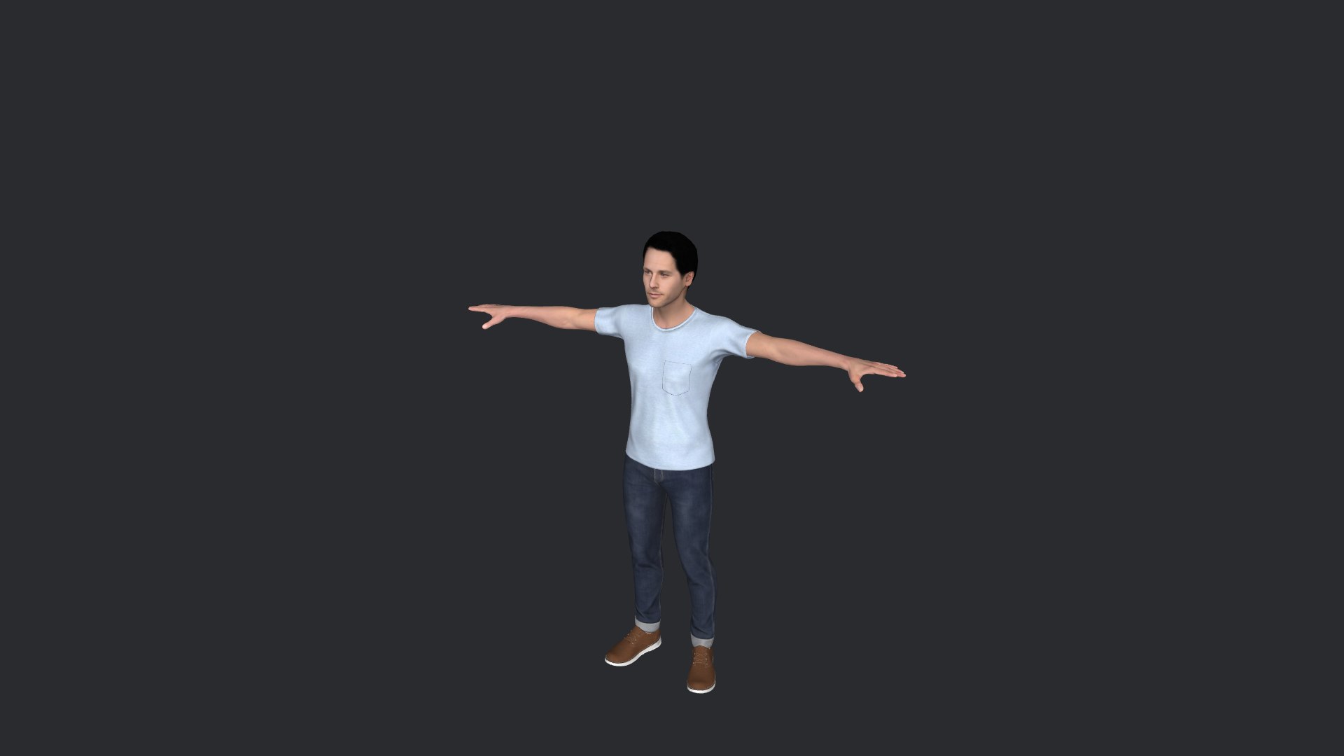 3D Model Paul Rudd Hyper Realistic Full Body Fully Rigged 3D Character ...