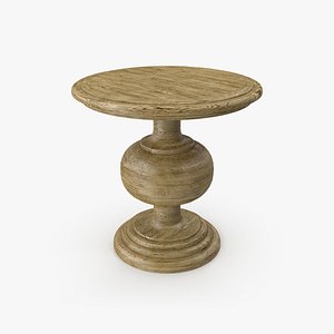 3D Wood Round Table