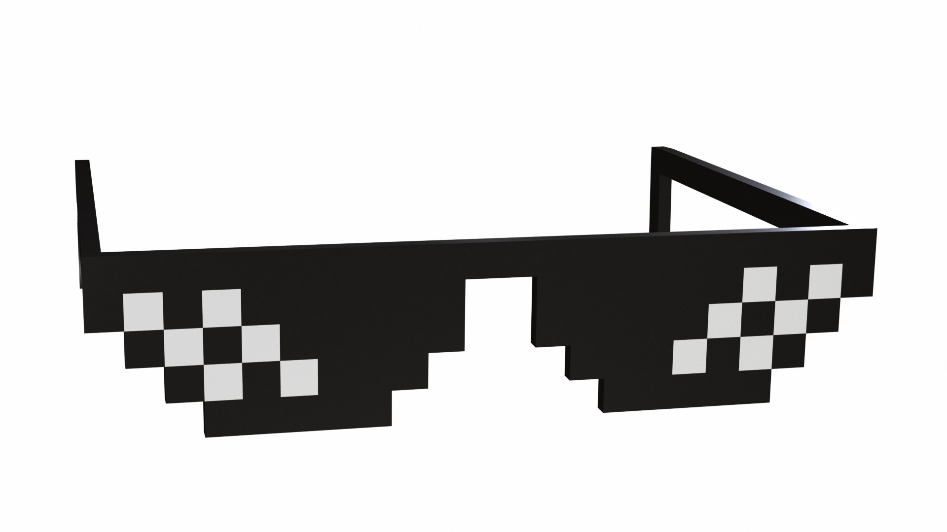 3D Thug Life Glasses - TurboSquid 1929439