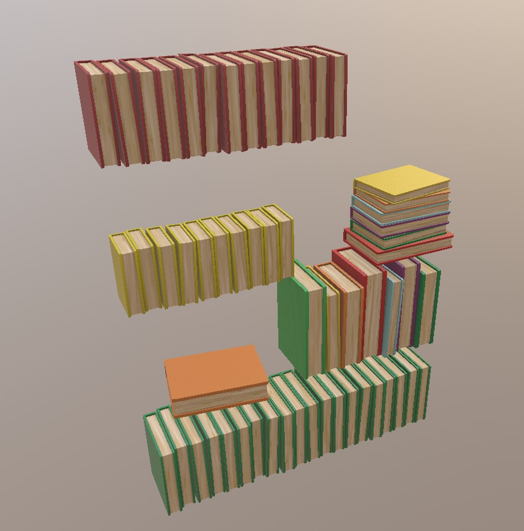 Stylized Bookcase 3D Model - TurboSquid 1185920