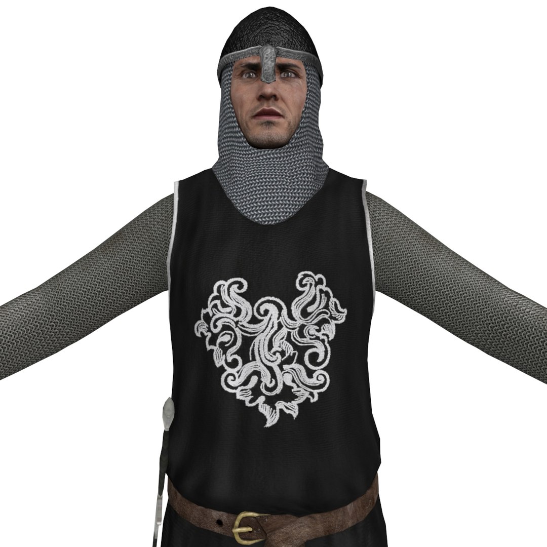 Rigged Medieval Knight 3d Model